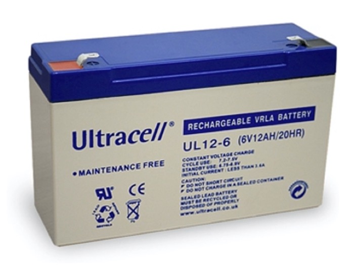 Ultracell Accu 6 volt, 12 Ah Top Merken Winkel